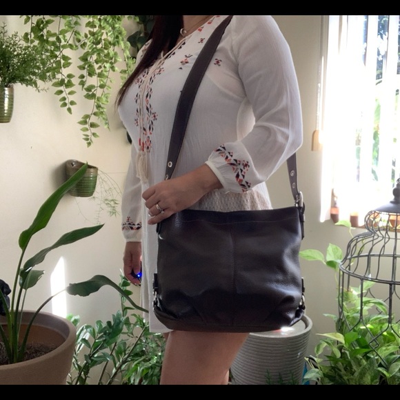 Coach Brown Leather Convertible Bag - Picture 11 of 12